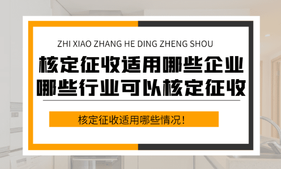核定征收適用于哪些企業(yè)？（哪些行業(yè)可以核定征收）