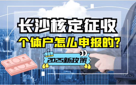 2025長(zhǎng)沙核定征收個(gè)體戶怎么申報(bào)的？