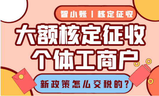 大額核定征收的個體工商戶怎么交稅？2025新政策需要交哪些稅！