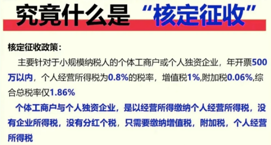 廣東個體戶核定征收怎么核定不了？2025新政策核定方法！