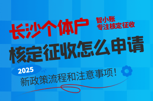 長沙個體戶核定征收怎么申請？流程和注意事項！