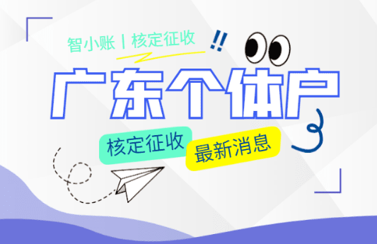 廣東個體戶核定征收最新消息！