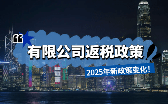 有限公司返稅政策2025年變化！
