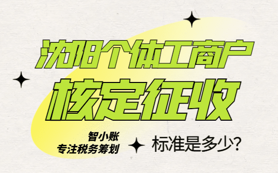 沈陽個體工商戶核定征收標準是多少？