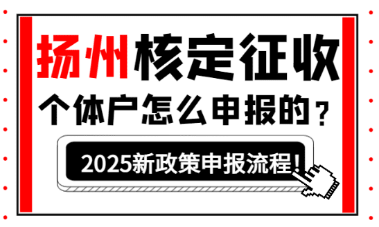 揚州核定征收個體戶怎么申報的？
