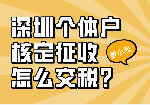 深圳個(gè)體戶核定征收怎么交稅?