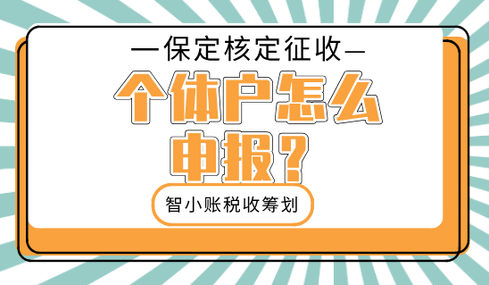 保定核定征收個體戶怎么申報？