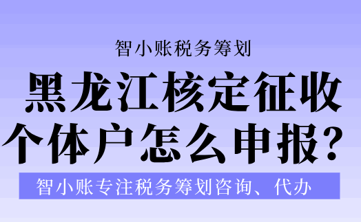 黑龍江核定征收個體戶怎么申報(bào)？