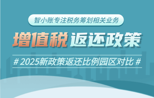 企業增值稅返還政策!2025新政策返還比例園區對比!