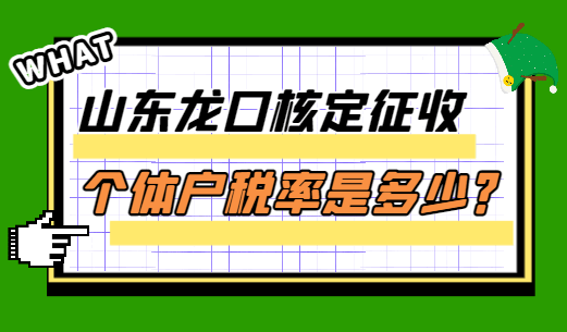 山東龍口核定征收個(gè)體戶稅率是多少？