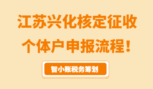 江蘇興化核定征收個體戶申報流程!