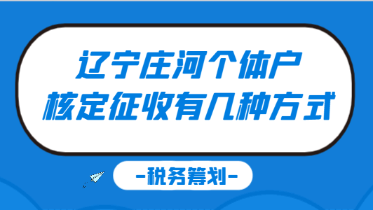 遼寧莊河個體戶核定征收有幾種方式?