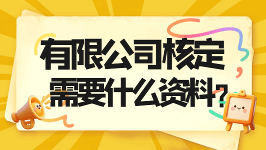 有限公司核定需要什么資料？