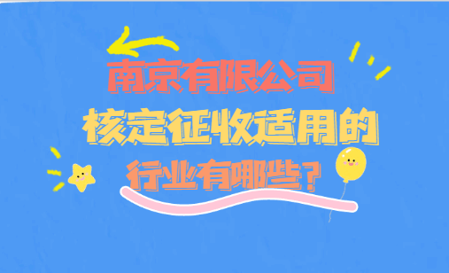 南京有限公司核定適用的行業(yè)有哪些？