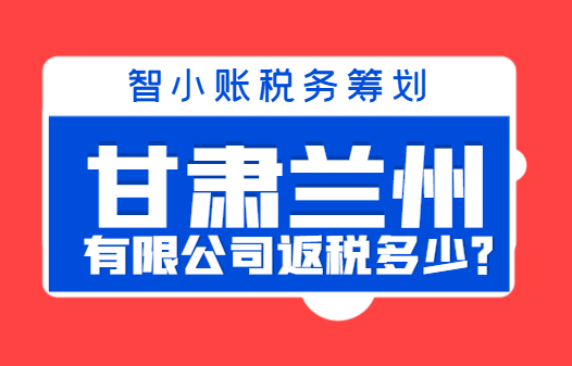 甘肅蘭州有限公司返稅多少?