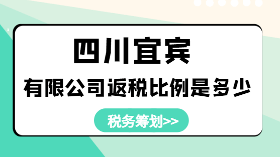 四川宜賓有限公司返稅比例是多少？