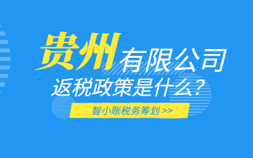 貴州有限公司返稅政策是什么？