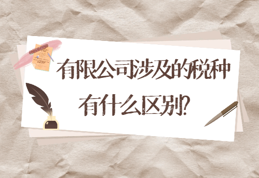 有限公司返稅涉及的稅種有什么區別呢？