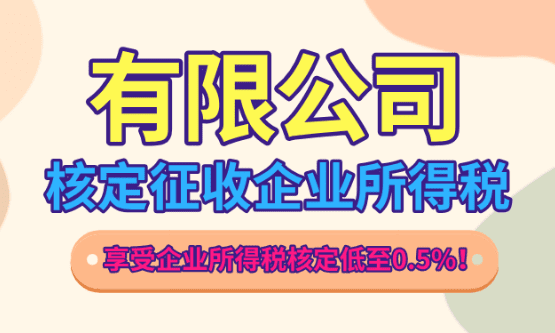 有限公司核定征收企業(yè)所得稅！