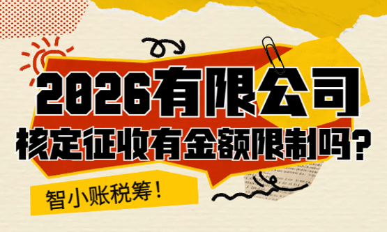 2026有限公司核定征收有金額限制嗎？